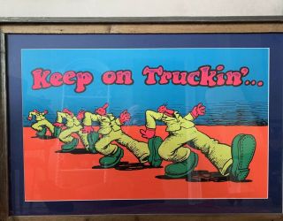 Vintage Poster Robert Crumb Keep On Truckin’ 70s