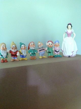Vintage Goebel Disney Snow White And The Seven Dwarfs Set 2