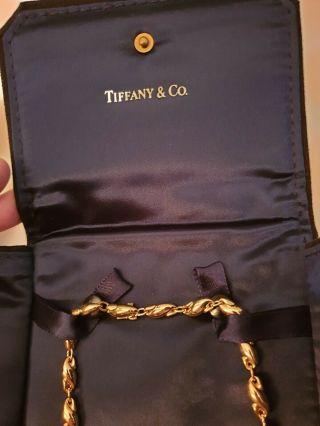 Vintage Tiffany & Co,  Elsa Peretti Seahorse 18k Yellow Gold Chain Necklace,  Rare