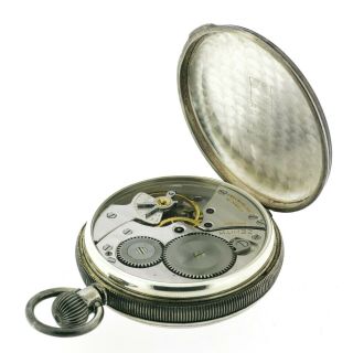 Rare ZENITH Silver Deck Marine Moonphase Pocket Watch Ship Chronometer Cal.  5011K 10