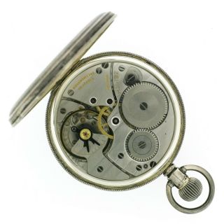 Rare ZENITH Silver Deck Marine Moonphase Pocket Watch Ship Chronometer Cal.  5011K 3