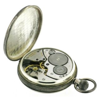 Rare ZENITH Silver Deck Marine Moonphase Pocket Watch Ship Chronometer Cal.  5011K 8