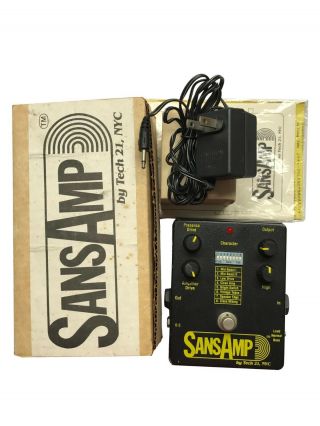Tech 21,  Sansamp,  (not Reissue),  Vintage 1989,  Boxing,  Effect