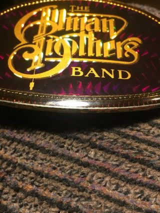 Rare 1978 Pacifica Mfg Belt Buckle - Allman Brothers Bros Band - Vintage -