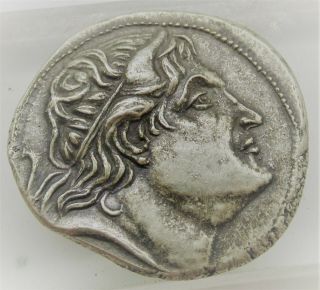 Unresearched Ancient Greek Ar Silver Tetradrachm Coin 16.  45grams