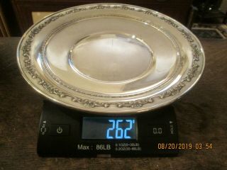 Vintage Gorham Sterling Silver 10 " Dish Plate For Scrap Or Not 262 Grams