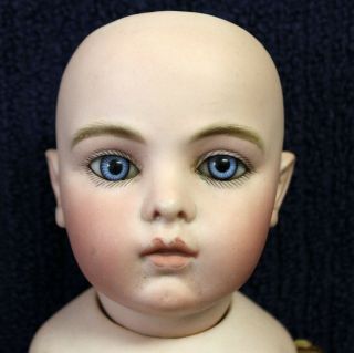 Rare Authentic Antique Bru Jne 5 bisque doll great blue eyes 2