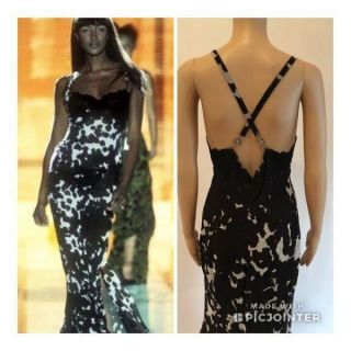 Gianni Versace Sexy Ss 1996 Haute Couture Gown Sz It 42 Very Rare