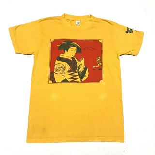 Nikegeisha Girl Cascade Run Off Pinwheel Vintage T - Shirt 1980 