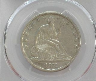 1872 - Cc Seated Liberty Silver 50 Cents Pcgs Vf35 Rare Date Lists For $1,  800