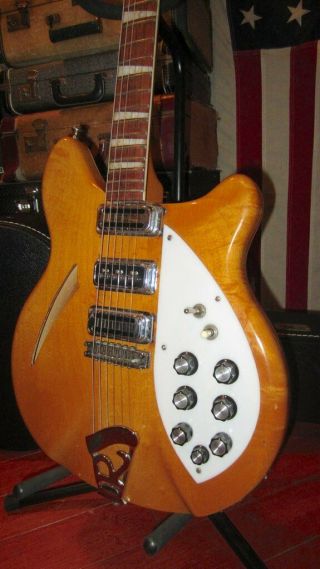 Vintage 1965 Rickenbacker Model 360 Electric Guitar Mapleglo 