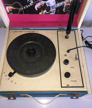 Vintage The Beatles Record Player Phonograph Turntable 3