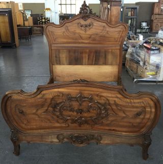 Antique French Carved Bed Full Size