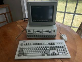 Vintage Ibm Ps/2 Model 70 386 8570 Pc 8503 Monitor Model M Clicky Keyboard Mouse