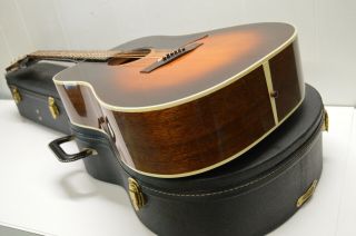 1981 Vintage Gibson J45 Deluxe Tobacco Sunburst Acoustic Guitar,  OHSC 11