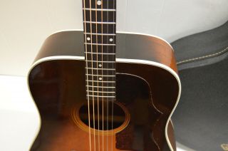 1981 Vintage Gibson J45 Deluxe Tobacco Sunburst Acoustic Guitar,  OHSC 3