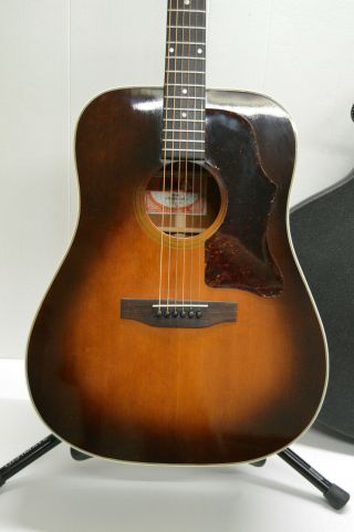1981 Vintage Gibson J45 Deluxe Tobacco Sunburst Acoustic Guitar,  OHSC 4