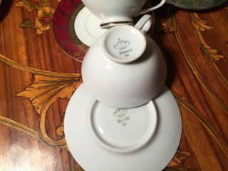 12 Cups 12 Saucers Set Rare Vintage Bavaria Germany Porcelain Coffee Set 8