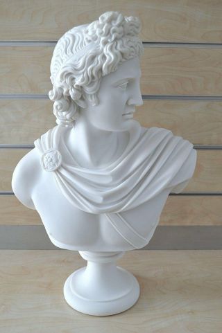 God Apollo X - Large Bust Sculpture Ancient Greek God Of Sun And Poetry Statue