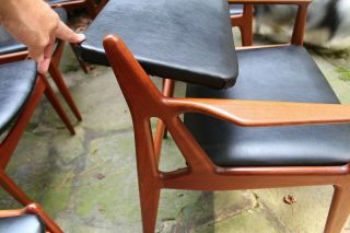 Reserved: Set of 6 Teak Ella Dining Chairs by Arne Vodder for Vamo Møbelfabrik 11