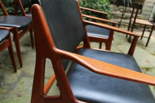 Reserved: Set of 6 Teak Ella Dining Chairs by Arne Vodder for Vamo Møbelfabrik 12