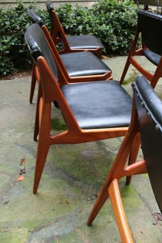 Reserved: Set of 6 Teak Ella Dining Chairs by Arne Vodder for Vamo Møbelfabrik 3