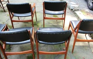 Reserved: Set of 6 Teak Ella Dining Chairs by Arne Vodder for Vamo Møbelfabrik 7