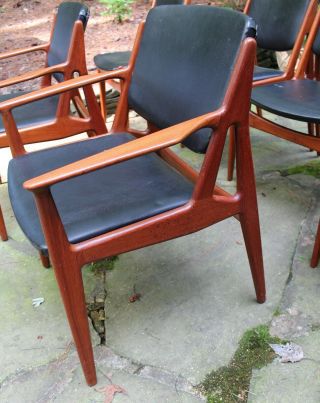 Reserved: Set of 6 Teak Ella Dining Chairs by Arne Vodder for Vamo Møbelfabrik 8
