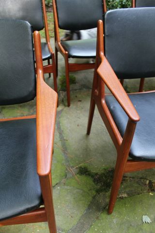 Reserved: Set of 6 Teak Ella Dining Chairs by Arne Vodder for Vamo Møbelfabrik 9