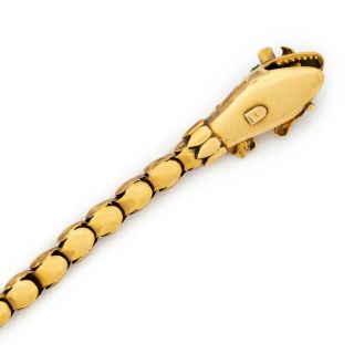 Antique Vintage Deco Retro 18k Gold Etruscan LALAOUNIS ZOLOTAS Snake Bracelet 5