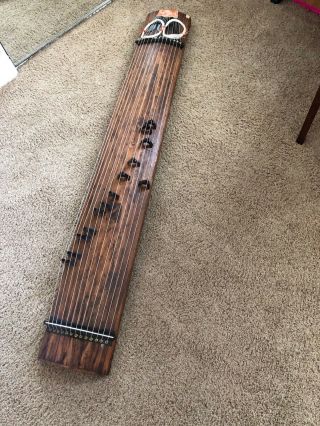 Vintage Wooden Japanese Koto 13 String Kayagum Plucked Stringed Instrument 19