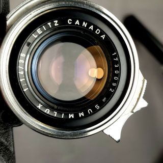 Leica 35/1,  4 Summilux RF Rare M chrome lens with Leica 