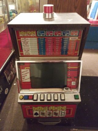 Vintage Bally Draw Poker Slot Machine.  Paid 800.  00 Great.
