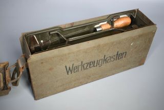 RARE WWII German MG34 MG42 Kl.  Waffenmeister Werkzeug Armourer ' s Tool Kit EOZ 43 12