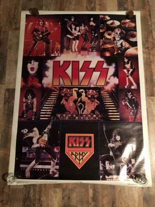 Kiss Subway Poster Aucoin,  1977,  Kiss Army Giant Vintage No Folds Or Holes
