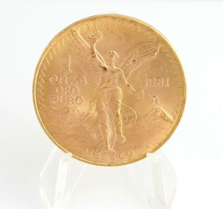 1981 Mexico 1 Onza Coin Gold Libertad 1 Oz Mexican Uncirculated Unc Bullion Rare