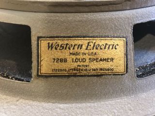 Vintage Rare Western Electric 728b Loud Speaker -