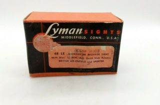 Lyman No.  48 Le Micrometer Sight For British Lee - Enfield Jul1219.  09.  02.  Ws