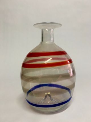 Rare Murano Glass Carlo Scarpa “a Fili” Venini Vase