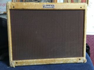 Vintage 1956 Fender Tweed Deluxe Amp 5e3 Circuit