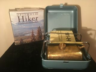 Optimus No.  111 Hiker - Rare Vintage Expedition Stove - Includes Box 2