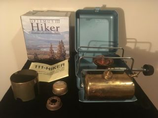 Optimus No.  111 Hiker - Rare Vintage Expedition Stove - Includes Box 4