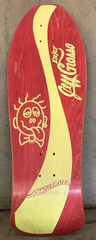1988 NOS Santa Cruz Enjoy Jeff Grosso Skateboard Deck 