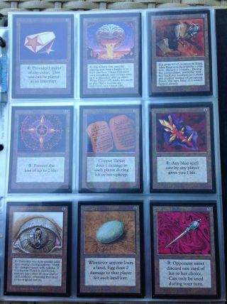 1993 magic the gathering (mtg) international collectors edition full set 6