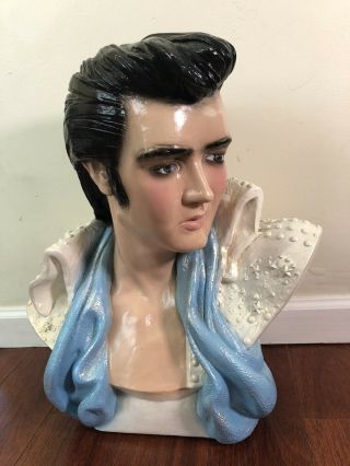 Elvis Presley Rare Life Size Bust Vintage Paint Job
