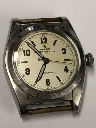 Vintage Oyster Perpetual Rolex Stainless Steel Chronograph Watch