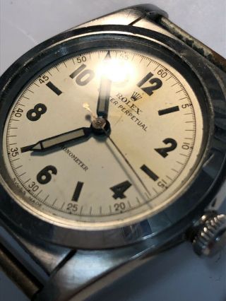 Vintage Oyster Perpetual Rolex Stainless Steel Chronograph Watch 3