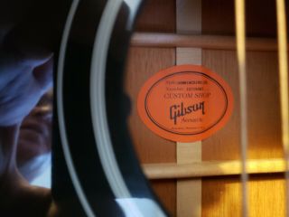 2014 Gibson Hummingbird Guitar Ebony Custom Very Rare w LR Baggs Pick Up & OHSC 4