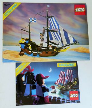 VINTAGE LEGO CARIBBEAN CLIPPER PIRATE SYSTEM SET No.  6274 OPENED 1989 10