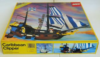 VINTAGE LEGO CARIBBEAN CLIPPER PIRATE SYSTEM SET No.  6274 OPENED 1989 11